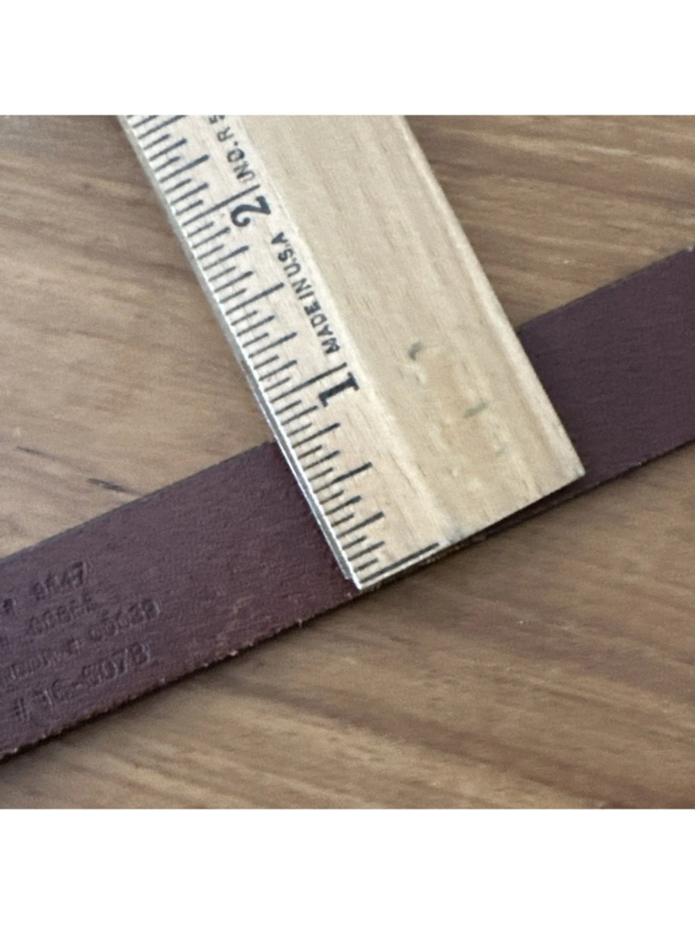Vintage Eddie Bauer Solid Brass Buckle Brown Italian Leather Waist Belt M - Picture 5 of 10